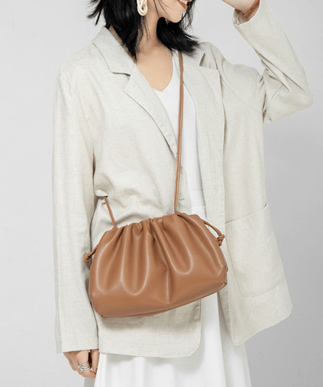 gathered clutch bag / 7color　hm2831