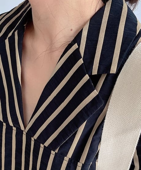 classical striped dress　hm1657
