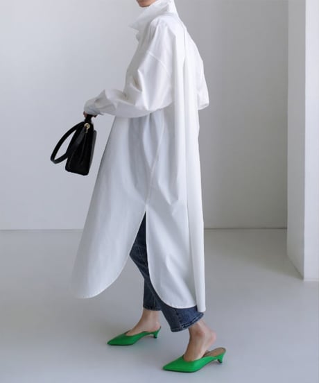 long shirt dress / 2color　hm2146