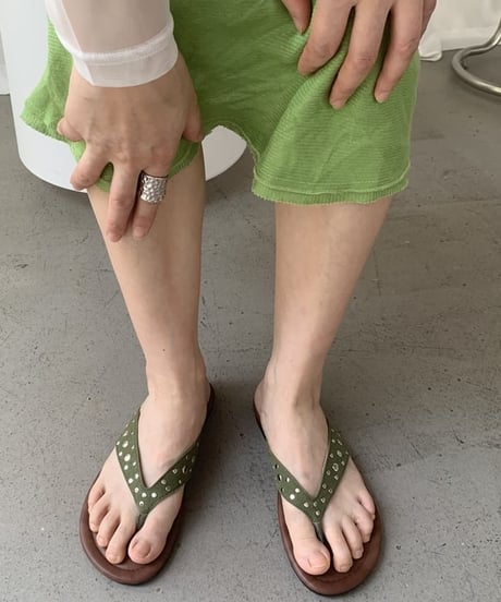 studs strap sandal / 4color　hm2259
