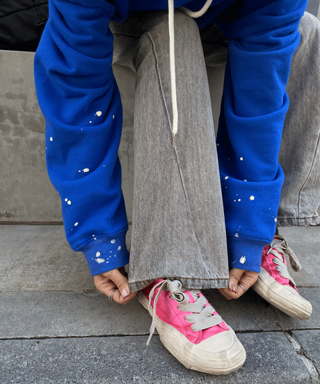 riveted denim pants / 2color　hm1424