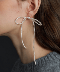 pearl ribbon  pierce　hm2754