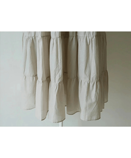 tiered cotton dress / 4color　hm2907