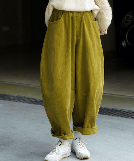 corduroy balloon pants / 3color　hm2736