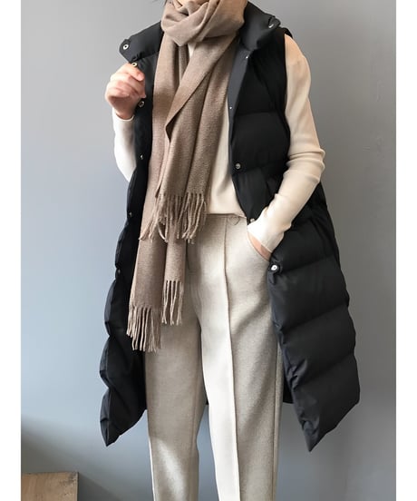 long down vest / 3color　hm1877