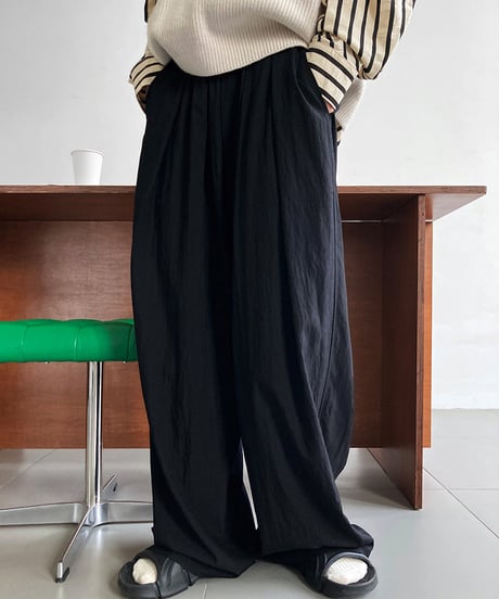 washer wide pants / 2color　hm1669