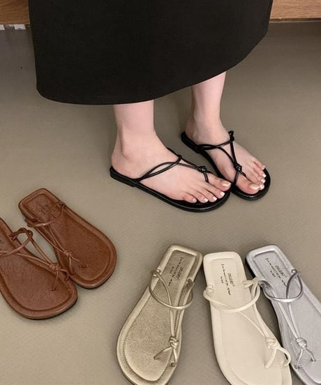 square sole sandal / 5color　hm2261