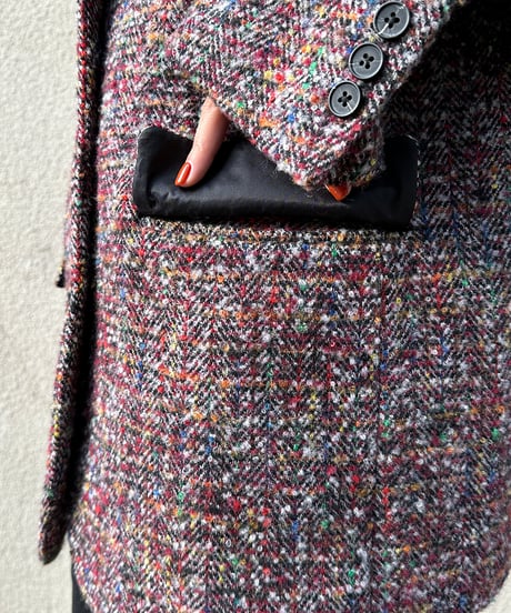 retro tweed jacket / 2color　hm1080