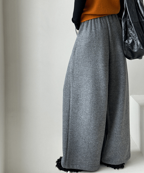 wide leg sweat pants / 2color　hm2738