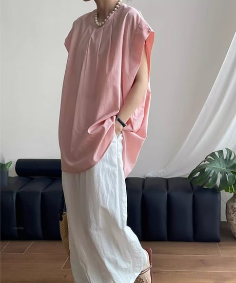 relax tuck blouse / 3color　hm2400