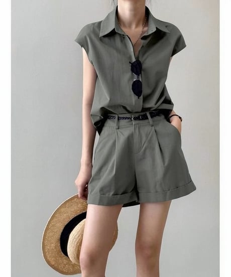 shirt & short pants set / 2color　hm2260