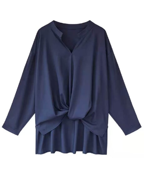 twist chiffon blouse / 3color　hm2896