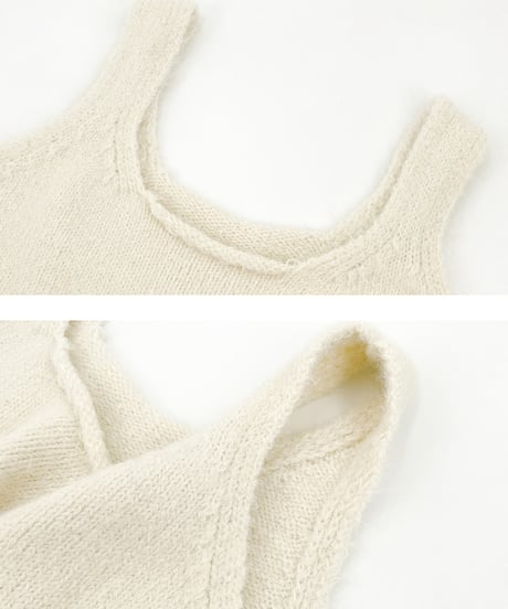 knit tank vest / 4color　hm1488