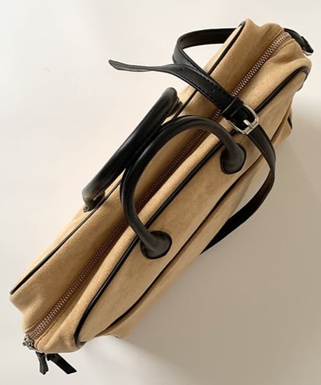 suede-like square zip bag　hm1988