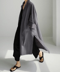 linen long shirt / 2color　hm2906