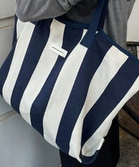 striped tote bag / 2Type　hm2481