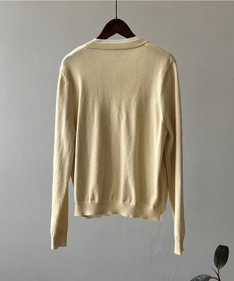 layered knit cardigan / 3color　hm1710