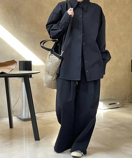 high waist wide pants / 2color　hm1748