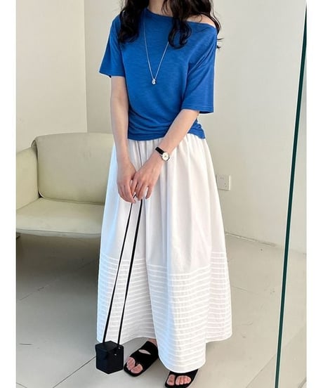 border hem skirt / 3color　hm2298