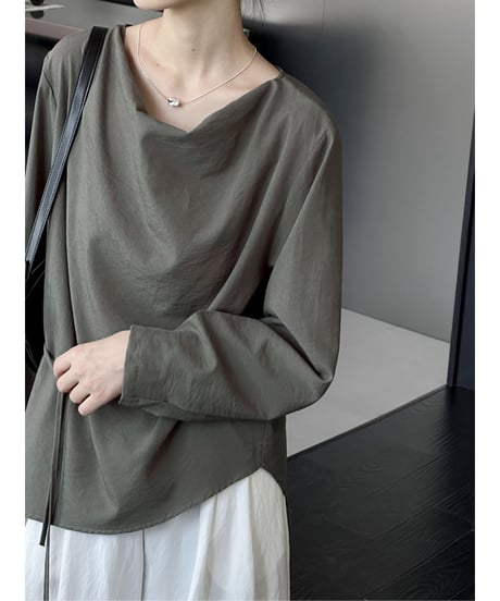 waist ribbon blouse / 3color　hm2049