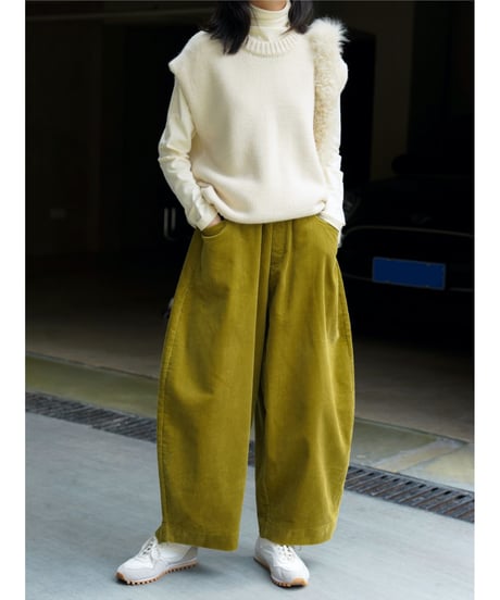 corduroy balloon pants / 3color　hm2736