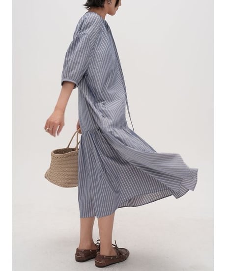 cotton flare dress　hm2308