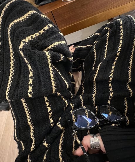 striped wide leg pants　hm2743