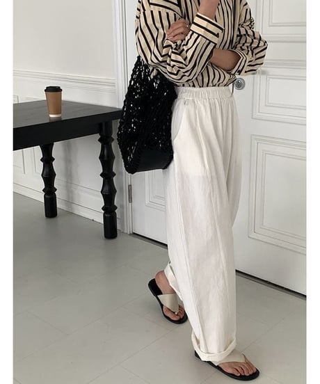 relax fit cotton pants　hm2372