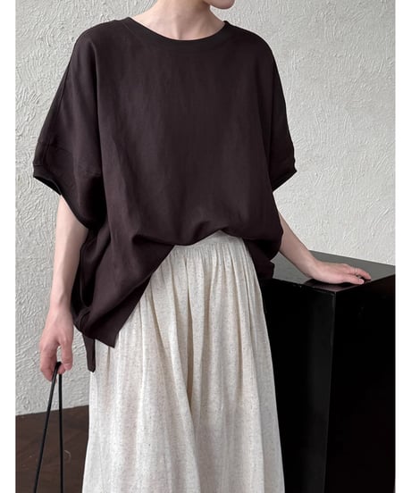 linen loose blouse / 2color　hm2942