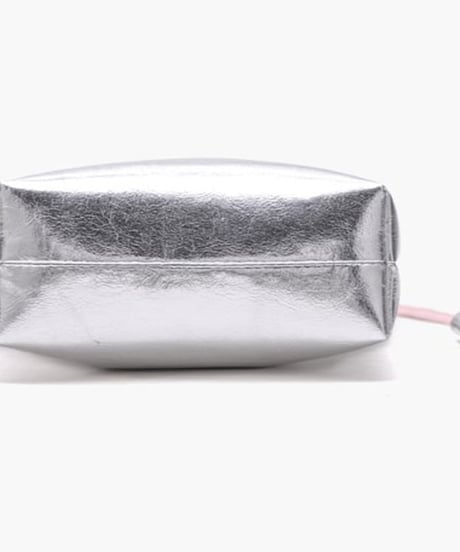 metallic label bucket bag　hm1989