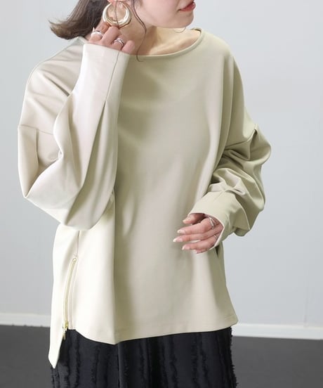 side zipper pullover / 4color　hm2647