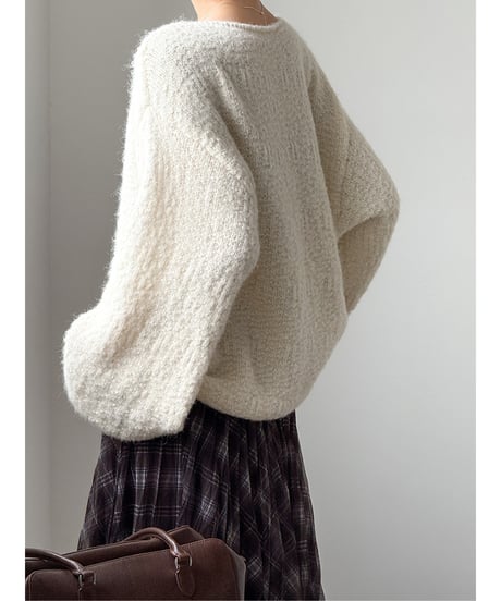 《即納》soft oversized knit / 2color　hm2730