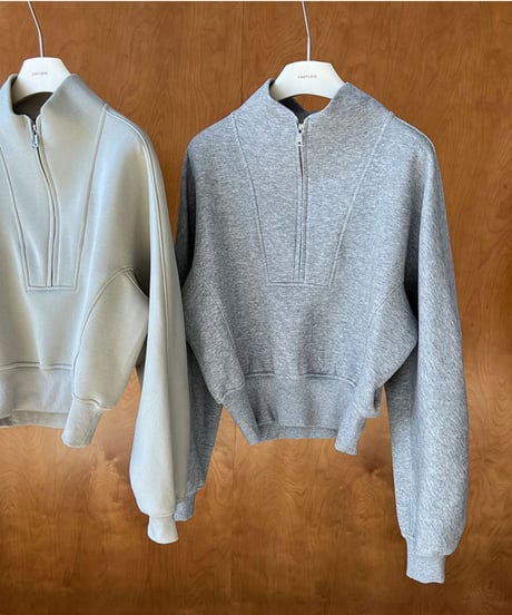 sweatshirt half zip pullover / 3color　hm1705