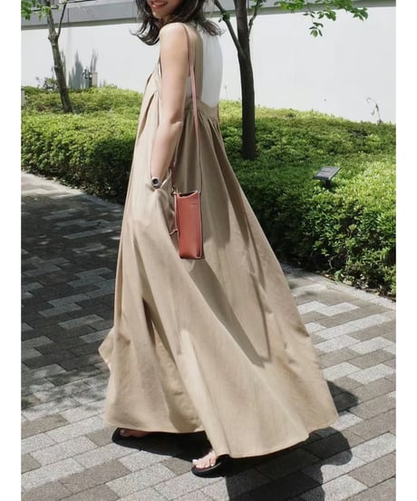 sleeveless flare dress / 2color　hm2946