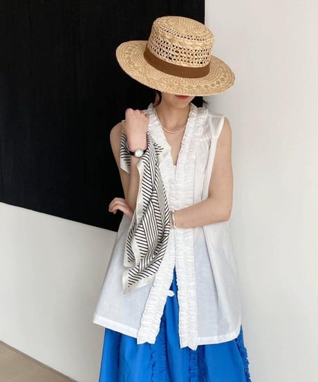 v-neck sleeveless top / 2color　hm2439