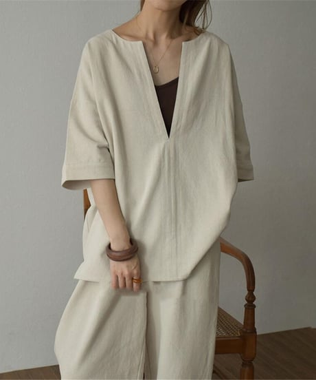 《即納》tops pants set up / 2color　hm1486