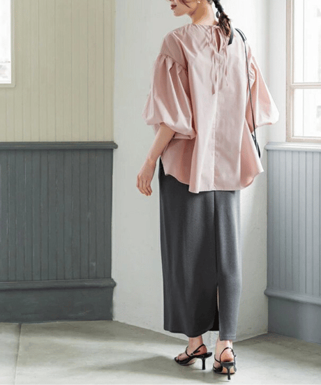 volume sleeve top / 7color　hm2952