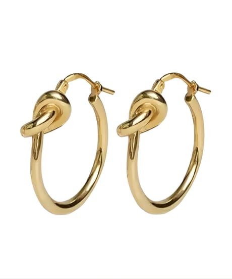knot hoop pierce / 3color　hm2681
