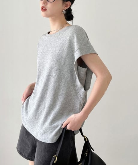 wide shoulder t-shirt / 5color　hm1348