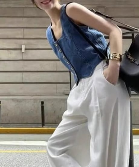 Retro Denim Vest　hm2478