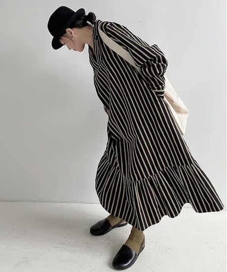 classical striped dress　hm1657