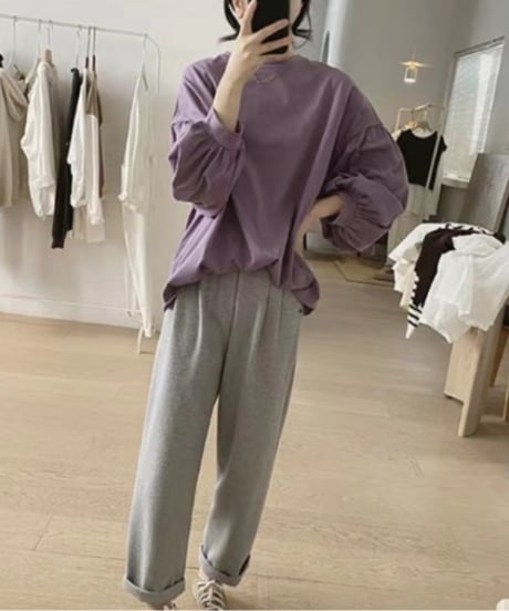 lantern sleeve top / 4color　hm1679