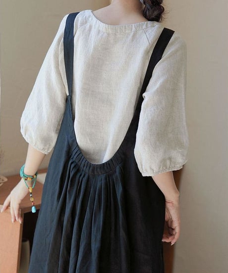 cotton jumperskirt / 2color　hm1470