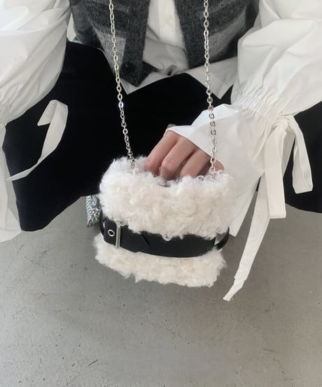 fur mini bag / 2color　hm2758