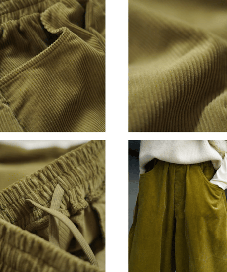 corduroy balloon pants / 3color　hm2736