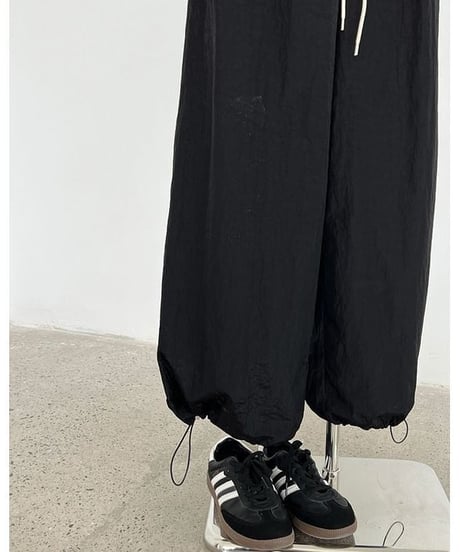 drawstring wide pants / 2color　hm2299