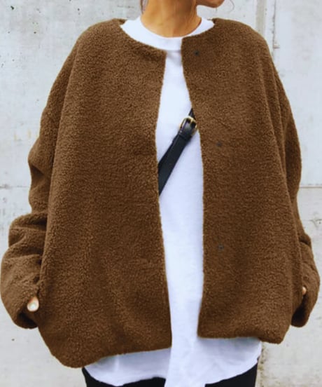 cozy round bore jacket / 3color　hm2566