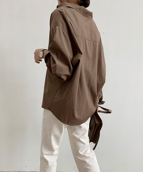 oversize shirt tunic / 3color　hm2825