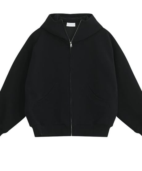 high neck zip hoodie / 2color　hm2745