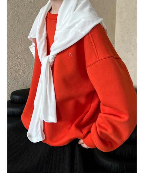 one point sweat shirt / 4color　hm2048